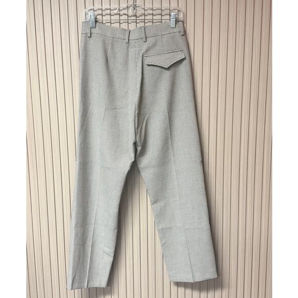 MM6 Maison Margiela S52KA0167 Micro Check Formal Trousers Silver Size 4 - Picture 3 of 16